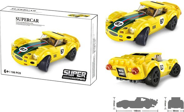 Изображение товара Конструктор Wange Спорткар - 87 / 143661 (106эл)