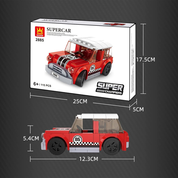 Изображение товара Конструктор Wange Спорткар - 85 / 143663 (115шт)