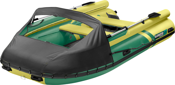 Изображение товара Надувная лодка GLADIATOR E450X (зеленый/оливковый)
