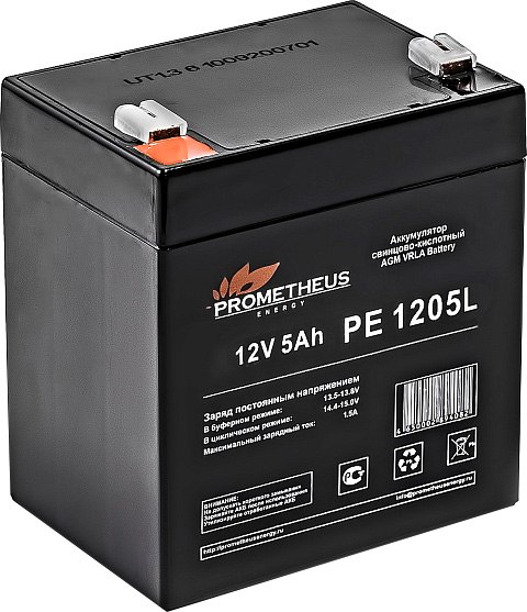 Изображение товара Аккумуляторная батарея Prometheus Energy PE 1205L 12В/5Ач
