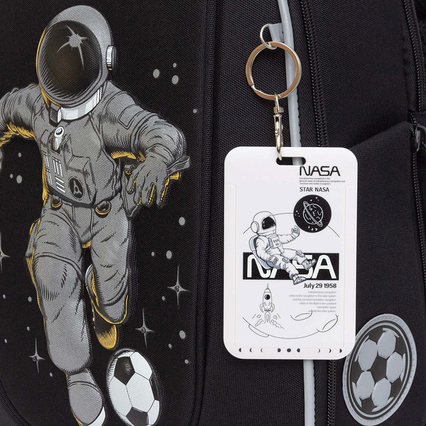 Изображение товара Школьный рюкзак Grizzly RAf-393-6 (черный/желтый)