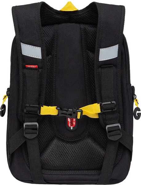 Изображение товара Школьный рюкзак Grizzly RAf-393-6 (черный/желтый)