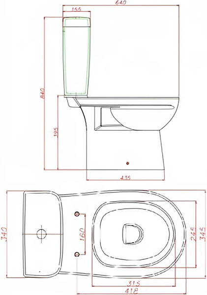 Изображение товара Сливной бачок Керамин Альбано н/п
