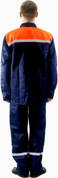 Изображение товара Комплект рабочей одежды Барсегян Л.Р. Рабочий-2 (р.64-66, 194-200, темно-синий/оранжевый)