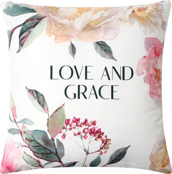 Изображение товара Подушка декоративная Этель Love and grace / 10781892 (40x40, велюр)