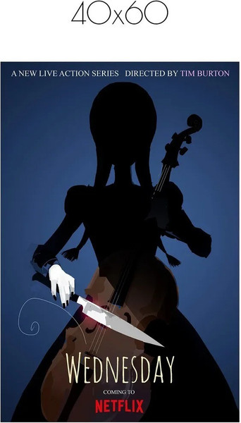 Изображение товара Постер Citydecor Wednesday 6 (40x60)