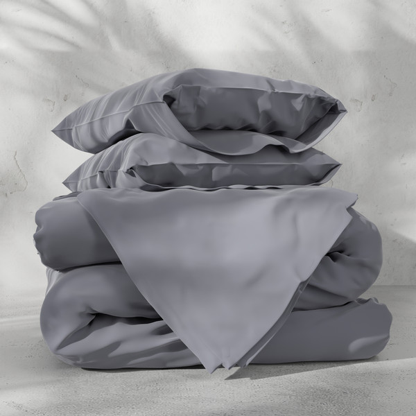 Изображение товара Комплект постельного белья Этель Tencel 2сп / 10655046 (серый)