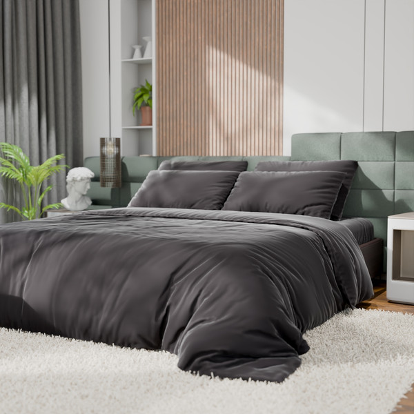 Изображение товара Комплект постельного белья Этель Tencel 2сп / 10655073 (черный)
