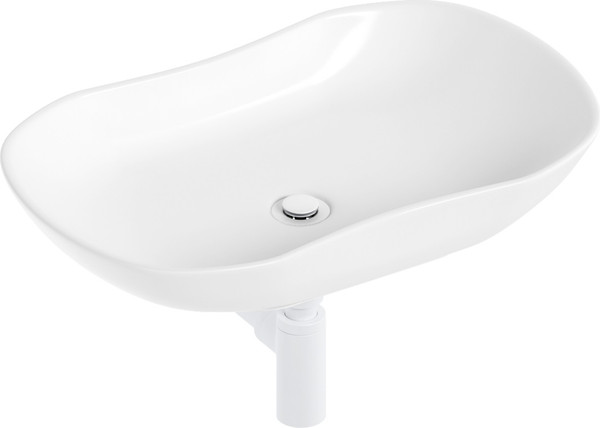 Изображение товара Умывальник Lauter 21570 + клапан 21190W + сифон 21635W (белый матовый)