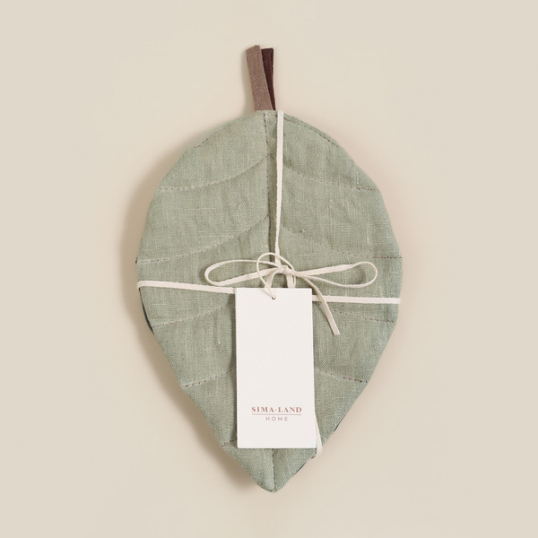 Изображение товара Набор прихваток Sima-Land Home Green leaves / 10738755 (2шт)