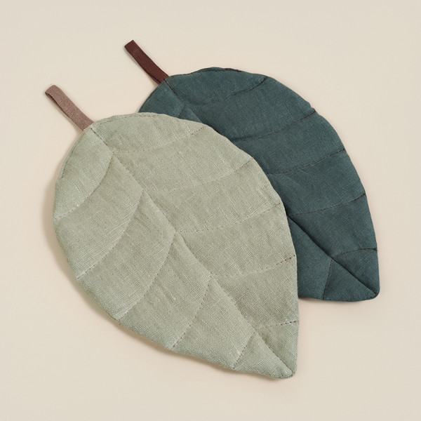 Изображение товара Набор прихваток Sima-Land Home Green leaves / 10738755 (2шт)