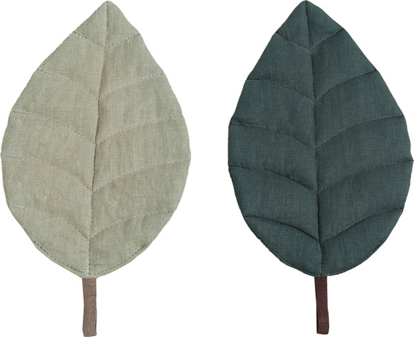 Изображение товара Набор прихваток Sima-Land Home Green leaves / 10738755 (2шт)