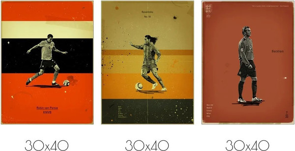 Изображение товара Постеры Citydecor Футбол 4 (3шт, 30x40)