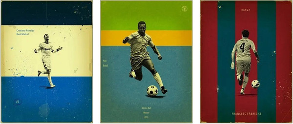 Изображение товара Постеры Citydecor Футбол 5 (3шт, 30x40)