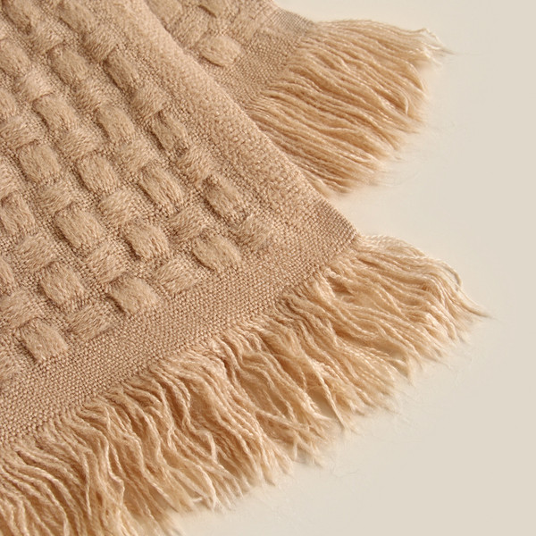 Изображение товара Плед Sima-Land Home Relief / 10770959 (бежевый)