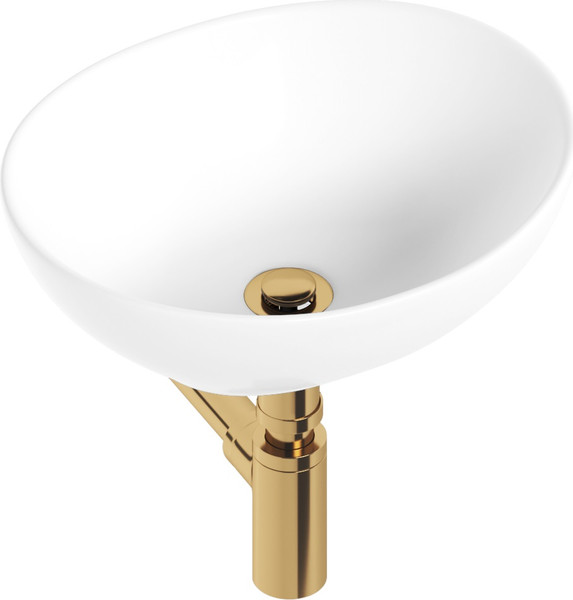 Изображение товара Умывальник Lauter 21652 + клапан 21190G + сифон 21635G (золото)