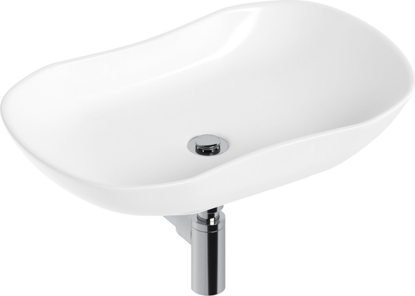 Изображение товара Умывальник Lauter 21570 + клапан 21190CH + сифон 21635CH (хром)