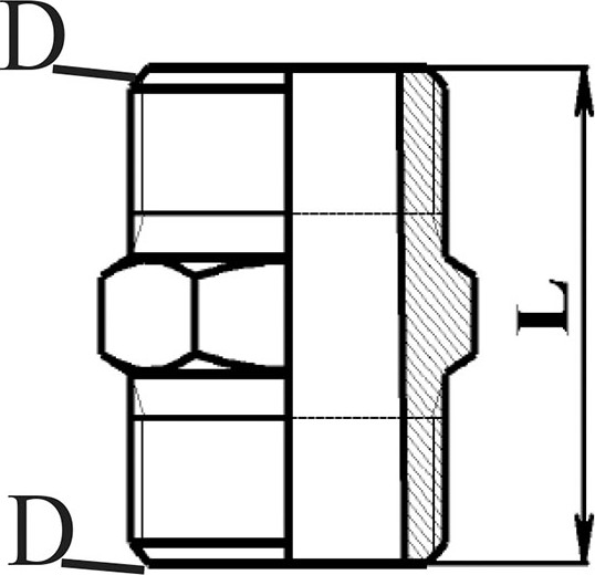 Изображение товара Ниппель Цветлит Двойной 32 / ZW50056