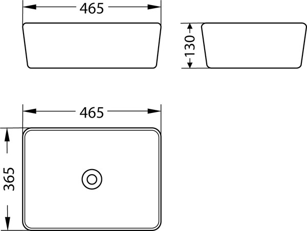 Изображение товара Умывальник Lauter 21674 + клапан 21190B + сифон 21635B (черный матовый)