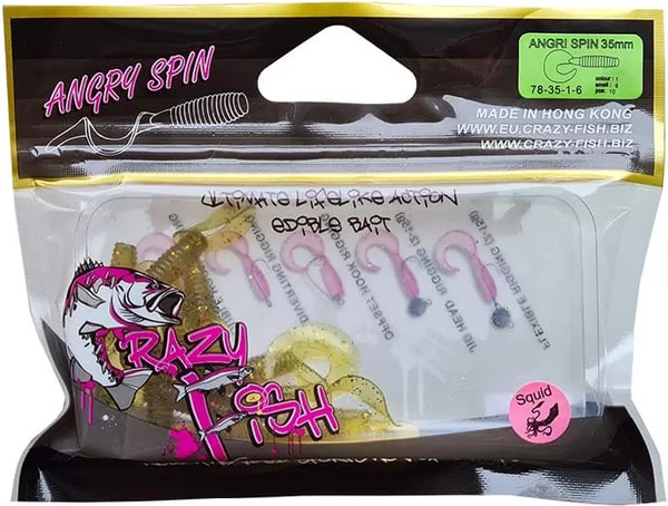 Изображение товара Мягкая приманка Crazy Fish Angry spin 1.4 / 78-35-1-6