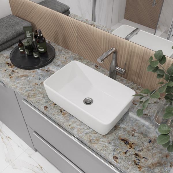 Изображение товара Умывальник Lauter 21674A + клапан 21190G + сифон 21635G (золото)