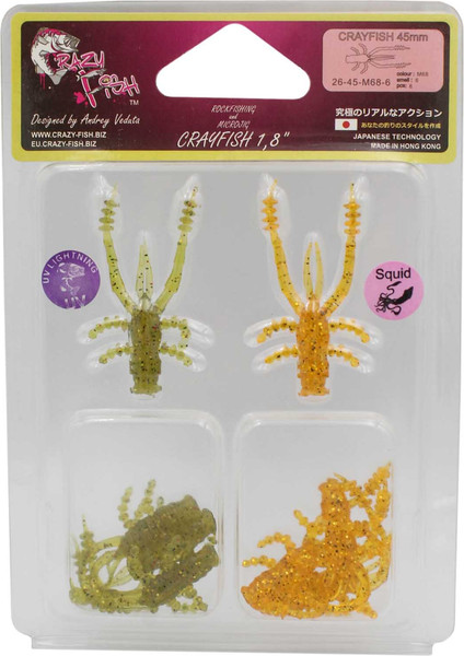 Изображение товара Мягкая приманка Crazy Fish Crayfish 1.8 / 26-45-M68-6