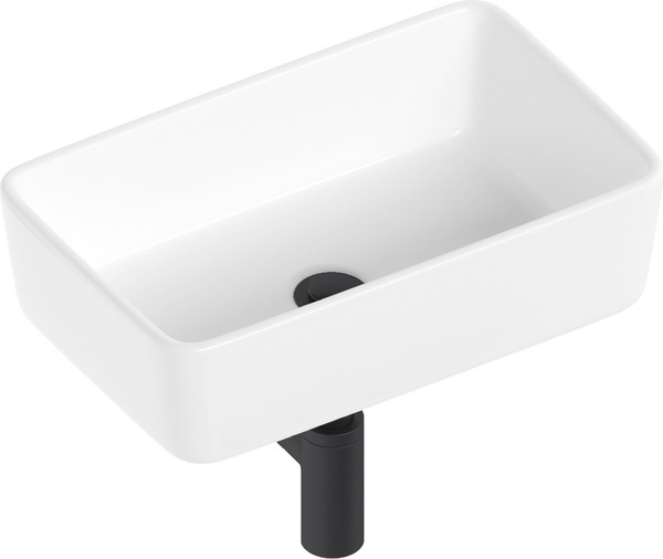 Изображение товара Умывальник Lauter 21674A + клапан 21190B + сифон 21635B (черный матовый)