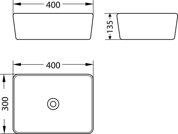 Изображение товара Умывальник Lauter 21674B + клапан 21190G + сифон 21635G (золото)