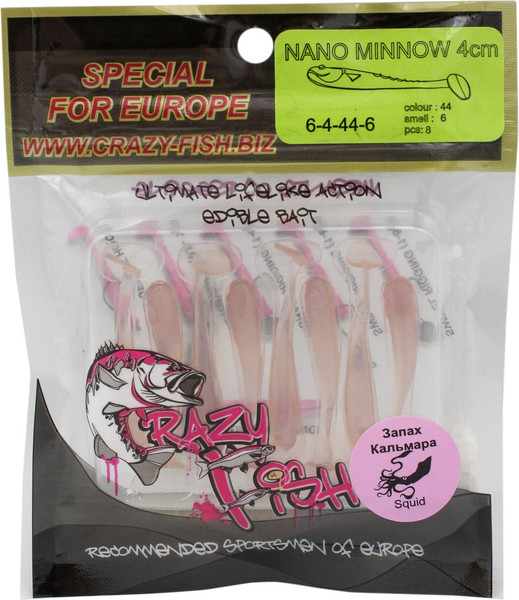 Изображение товара Мягкая приманка Crazy Fish Nano Minnow 1.6 / 6-40-44-6