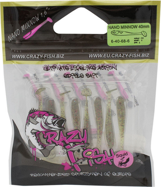 Изображение товара Мягкая приманка Crazy Fish Nano Minnow 1.6 / 6-40-68-6