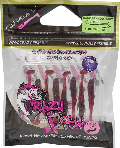 Изображение товара Мягкая приманка Crazy Fish Nano Minnow 1.6 / 6-40-73-6