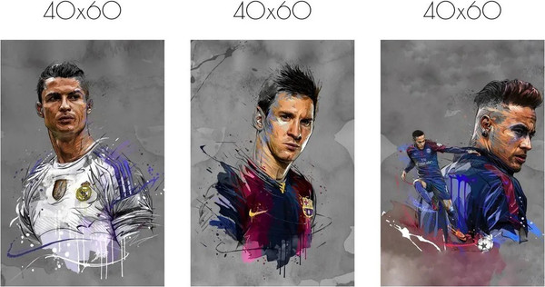 Изображение товара Постеры Citydecor Футбол 6 (3шт, 40x60)