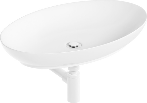 Изображение товара Умывальник Lauter 21571 + клапан 21190W + сифон 21635W (белый матовый)