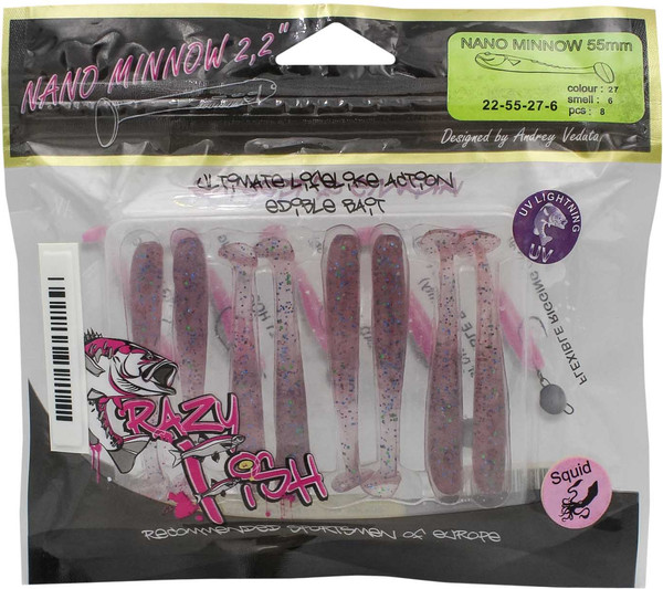 Изображение товара Мягкая приманка Crazy Fish Nano Minnow 2.2 / 22-55-27-6