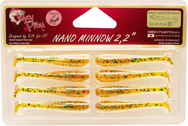 Изображение товара Мягкая приманка Crazy Fish Nano Minnow 2.2 / 22-55-31-6