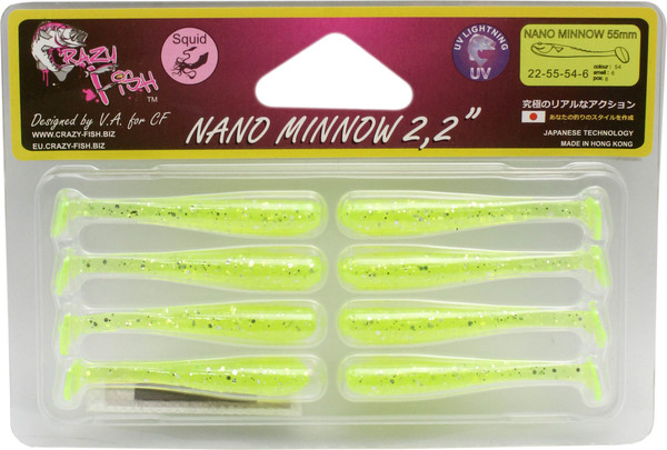 Изображение товара Мягкая приманка Crazy Fish Nano Minnow 2.2 / 22-55-54-6