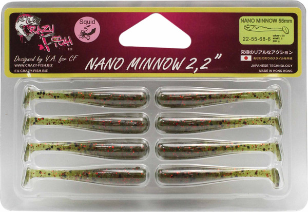 Изображение товара Мягкая приманка Crazy Fish Nano Minnow 2.2 / 22-55-68-6