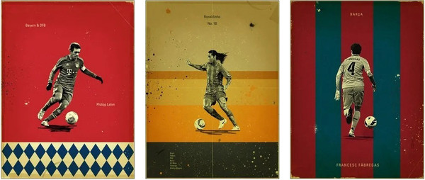 Изображение товара Постеры Citydecor Футбол 2 (3шт, 30x40)