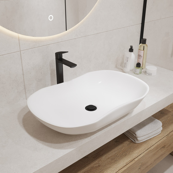 Изображение товара Умывальник Lauter 21570 + клапан 21190G + сифон 21635G (золото)