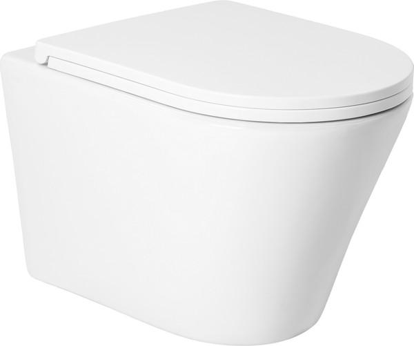 Изображение товара Унитаз подвесной с инсталляцией Saniteco KW-9005W + AM101/1120 + M71-BL-01