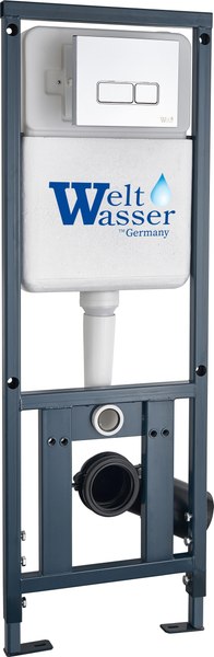 Изображение товара Унитаз подвесной с инсталляцией Saniteco KW-9009W + 410 + 410 SE CR