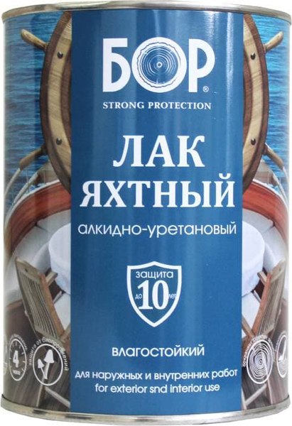Изображение товара Лак БОР Яхтный бесцветный матовый (700г)