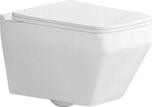 Изображение товара Унитаз подвесной с инсталляцией Saniteco KW-9010W + 497 + RD-CR