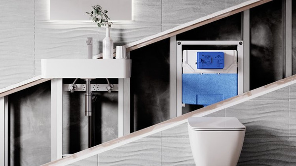 Изображение товара Унитаз подвесной с инсталляцией Saniteco KW-9009W + R020467 + R0121A6