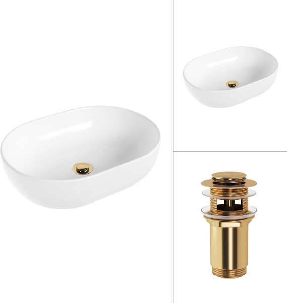 Изображение товара Умывальник Lauter 21836A + клапан 21190G