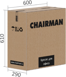 Изображение товара Кресло офисное Chairman CH636 (черный пластик/оранжевый)