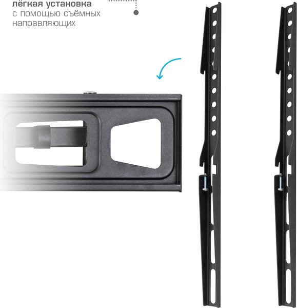 Изображение товара Кронштейн для телевизора Kromax Corbel-11 (темно-серый)