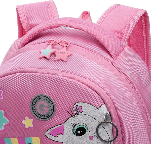 Изображение товара Школьный рюкзак Grizzly RG-563-6 (розовый)