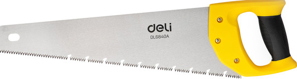 Изображение товара Ножовка Deli YS EDL6840A по дереву (7 TPI, 400мм, желтый/черный)