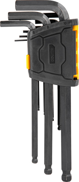 Изображение товара Набор ключей Deli EDL232209H (9шт, черный)